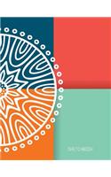 Sketchbook: Mandala Cover Blank pages, Extra large (8.5 x 11) inches, 110 pages, White paper, Sketch, Draw and Paint(1 Mandala Sketchbook Cover6)
