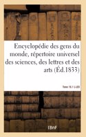 Encyclopédie des gens du monde, répertoire universel des sciences, des lettres et des arts- T 16.1