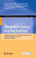 Information Literacy in a Post-Truth Era: 7th European Conference on Information Literacy, Ecil 2021, Virtual Event, September 20-23, 2021, Revised Selected Papers