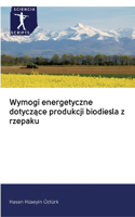 Wymogi energetyczne dotycz&#261;ce produkcji biodiesla z rzepaku
