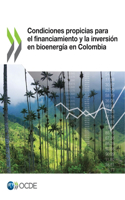 Condiciones Propicias Para El Financiamiento Y La Inversión En Bioenergía En Colombia