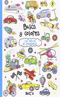 Busca y colorea - Los medios de transporte