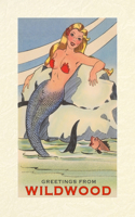 Vintage Lined Notebook Greetings from Wildwood, Mermaid