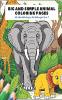 Big and Simple Animal Coloring Pages