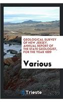 Geological Survey of New Jersey. Annual Report of the State Geologist, for the Year 1889