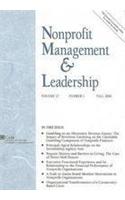Nonprofit Management & Leadership, Volume 17, Number 1
