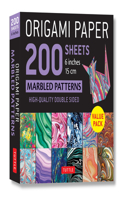 Origami Paper 200 Sheets Marbled Patterns 6 (15 CM)