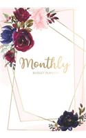 Monthly Budget Planner: Watercolor Flower Cover - Daily and Weekly Expense Tracker - Business Money Personal Finance Journal - Monthly Bill Organizer Notebook - Budgeting P