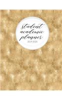 Student Academic Planner 2019-2020: Honey Bee Honeycomb Queen - Student Homework Assignment Planner - Calendar - Organizer - To-Do List - Notes - Class Schedule - Teens Girls Kids