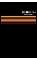 San Francisco: California Notebook Lined College Ruled Paper For Work, Home Or School. Vintage Styled Note Pad Travel Diary 6 x 9 Inch With Soft Matte Cover.