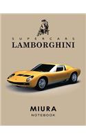 Supercars Lamborghini Miura Notebook