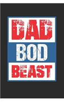 Dad Bod Beast: Blank Lined Journal