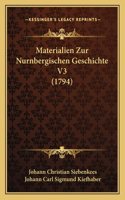 Materialien Zur Nurnbergischen Geschichte V3 (1794)