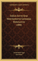 Indices Eorvm Qvae Monvmentorvm Germaniae Historicorvm (1890)
