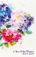 2022-23 Hydrangeas 2-Year Pocket Planner (24-Month Calendar): (Pocket Planner)