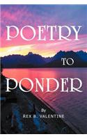 Poetry To Ponder