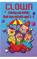 Clown Coloring and Activity Book
