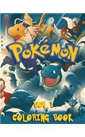 Pokemon Coloring Book - 80 Pages A4 (Volume 1)