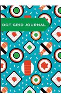 Dot Grid Journal - Sushi: Soft cover, 7x10 inches, 130 pages