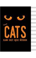 Street Cats Blank Sheet Music Notebook