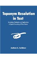 Toponym Resolution in Text
