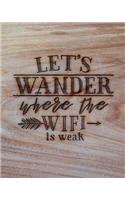 Let's Wander Where The WiFi Is Weak
