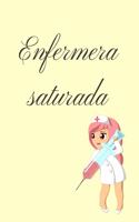 enfermera saturada, chicas, mujeres cuaderno bonito, diario, planificador, accesorio, bloc notas personal con papel rayado de 120 páginas