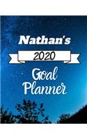 Nathan's 2020 Goal Planner: 2020 New Year Planner Goal Journal Gift for Nathan / Notebook / Diary / Unique Greeting Card Alternative