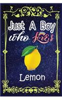 Just A Boy Who Loves Lemon: Gift for Lemon Lovers, Lemon Lovers Journal / New Year Gift/Notebook / Diary / Thanksgiving / Christmas & Birthday Gift