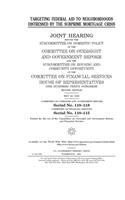 Targeting federal aid to neighborhoods distressed by the subprime mortgage crisis