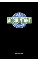 Voted Accountant Of The Year Notebook: Notebook for accountant and controller