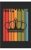 Stephanie: Vintage Custom Personalized Lined Name Notebook, Diary, Journal - Retro Birthday, Christmas Gifts for Daughter, Niece, Sister, Mom, Mother: Medium C