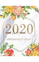 Therapist Appointment Book 2020: Planner Hourly Dated Organizer in 15 Minute Interval (Monday to Sunday) - At a Glance Calendar 2020 - Monthly Calendar - Appreciation Gift Notebook 
