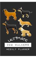 Ultimate Dog Walkers Weekly Planner: Handy Pocket Sized Weekly Planner, 2 Year Organizer & Notebook for Dog Walkers and Puppy Service Providers