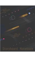 Storyboard Notebook: blank animation drawing template paper