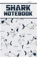 shark notebook: wonderful Blank Lined Gift notebook For shark lovers it will be the Gift Idea for shark lover.