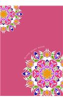 Blank Diary book: 7 x 10, 100 Pages, Unique Mandala Designs for Cover, Blank book, Recipe, Planner, Journal to Write in Classic Notebook Ruled Diary for Men Women Wri