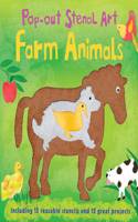 Pop-out Stencil Art: Farm Animals: (Pop out stencil Art)