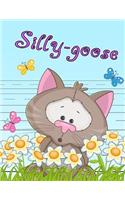 Silly-Goose: Primary Writing Tablet for Kids Learning to Write, Personalized Book with Child's Name for Girls and Boys, 65 Sheets of Practice Paper, 1" Ruling, P