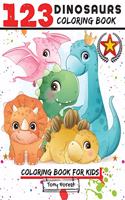 123 Dinosaurs Coloring Book