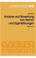 Analyse und Bewertung von Fremd- und Eigenleistungen(Make or Buy)