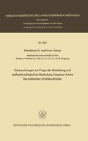 Untersuchungen zur Frage der Entstehung und pathophysiologischen Bedeutung biogener Amine bei subletalen Strahlenschäden