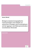 Röntgencomputertomographische Untersuchungen zum Einfluß von salzreichen Lösungen und Trockenphasen auf die Aggregat- und Makroporenstruktur verschiedener Bentonite