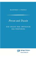 Person Und Dasein