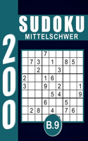 Sudoku Erwachsene Mittelschwer Band 9: Großdruck im DIN A4-Format, 200 Rätsel 9x9 Sudokus für Erwachsene Mittelschwer mit Lösungen - Ein tolles Geschenk für Erwachsene und Senioren..