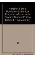 Hsp Math: Ask Preparation and Standards Practice Student Edition Grade 4: (Paperback)