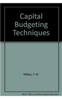 Capital Budgeting Techniques