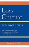 Lean Culture - The Leader's Guide
