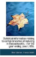 Statistical Information Relating to Certain Branches of Industry in Massachusetts,