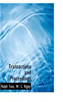 Transactions and Proceedings